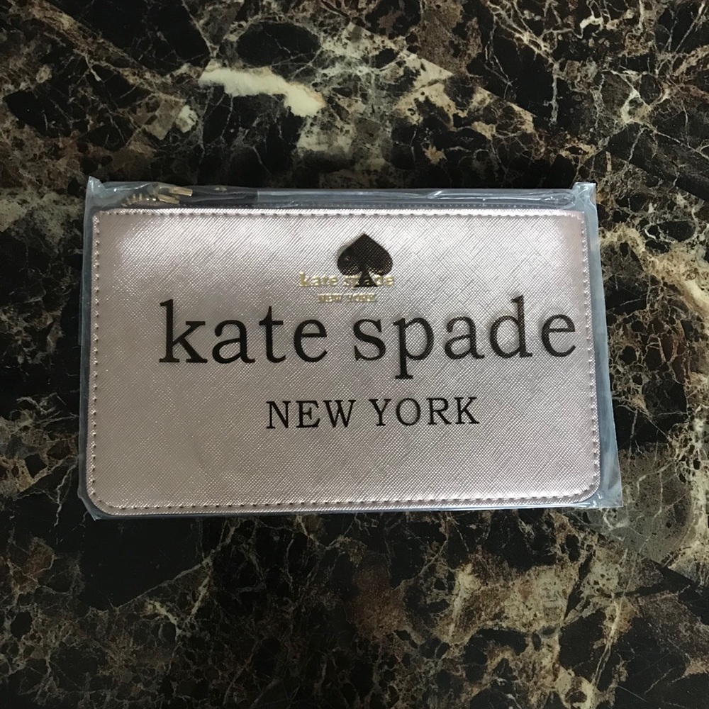 Rose gold Kate spade wristlet